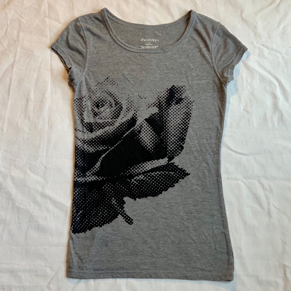 3/$15 Xhilaration Grey Graphic T-shirt